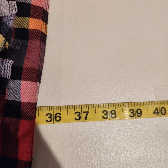 Vintage Rocawear Red Black Plaid Pearl Snap Button Up Shirt Size 4X Streetwear - Picture 9 of 9